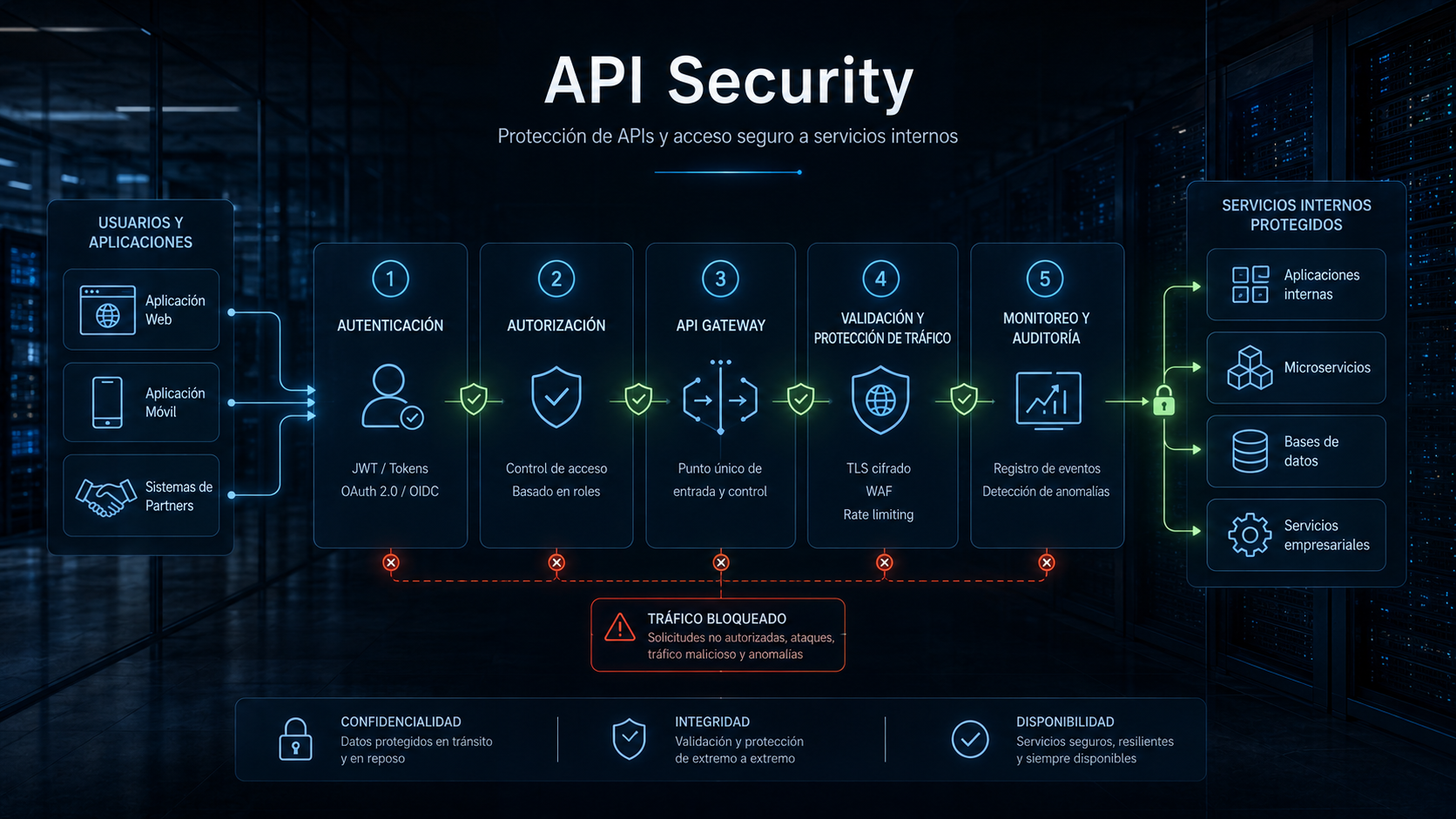 API Security para protección de APIs y servicios web