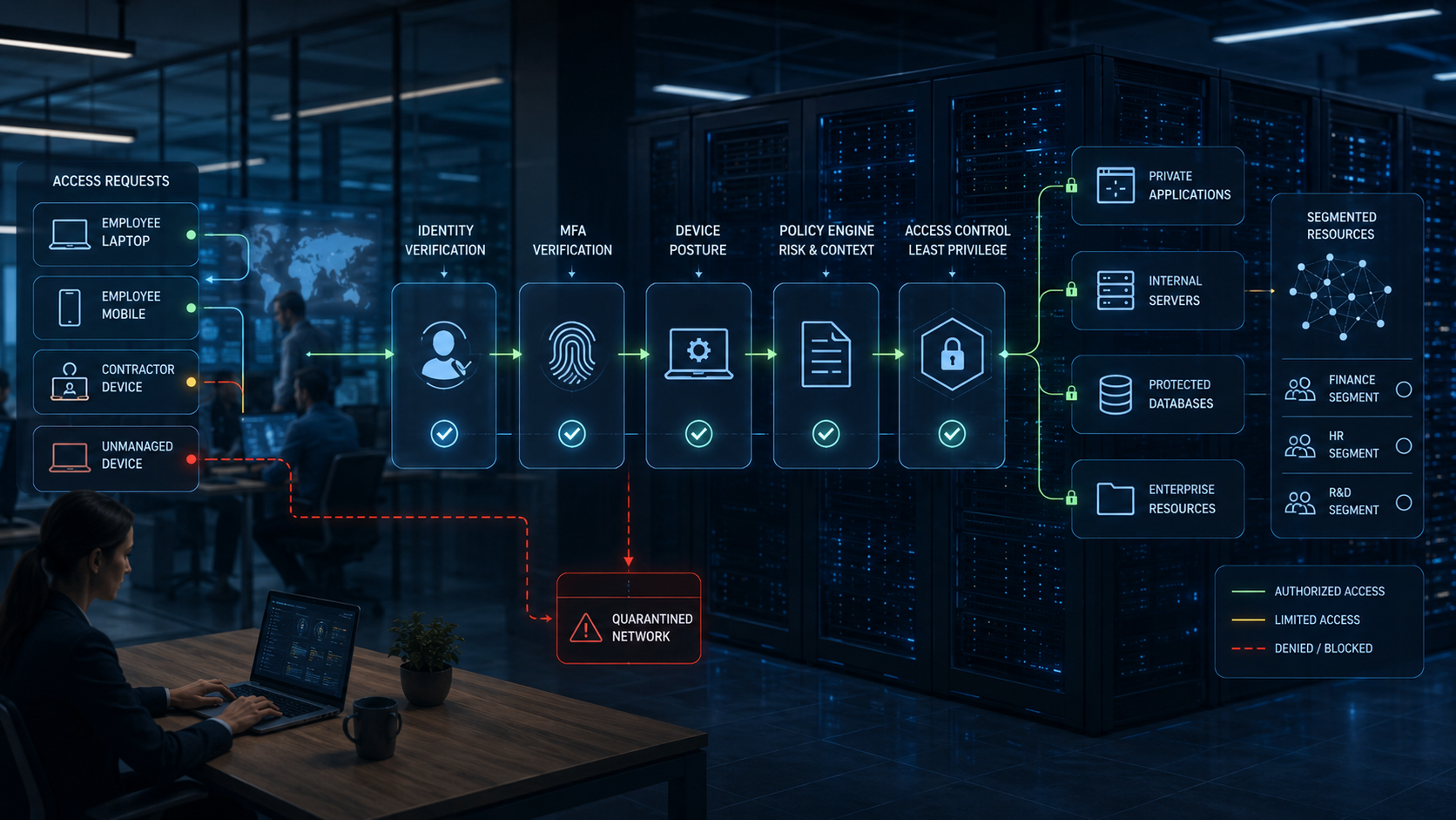 Zero Trust Architecture aplicada a infraestructura empresarial
