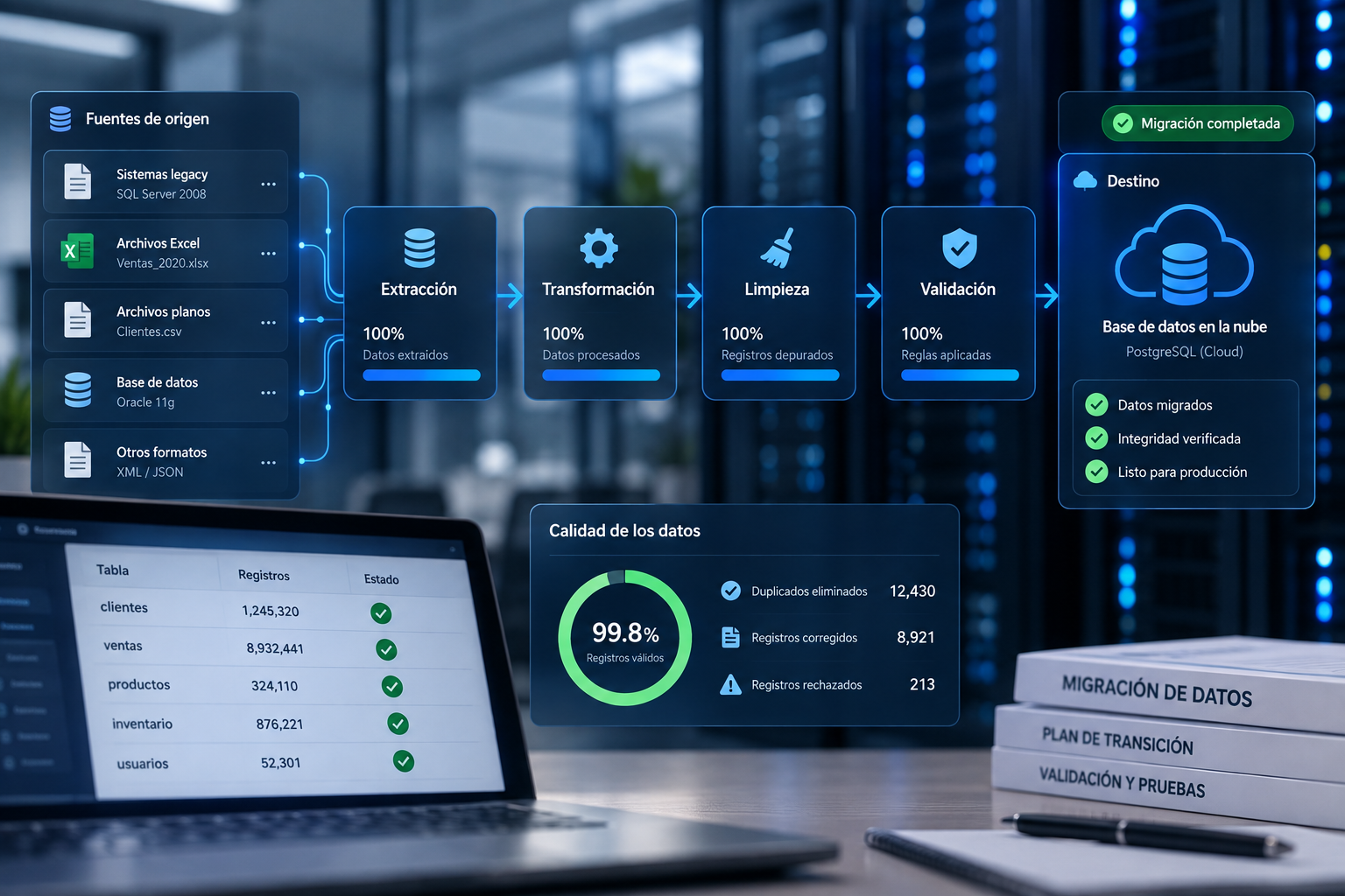 Bases de datos y migración