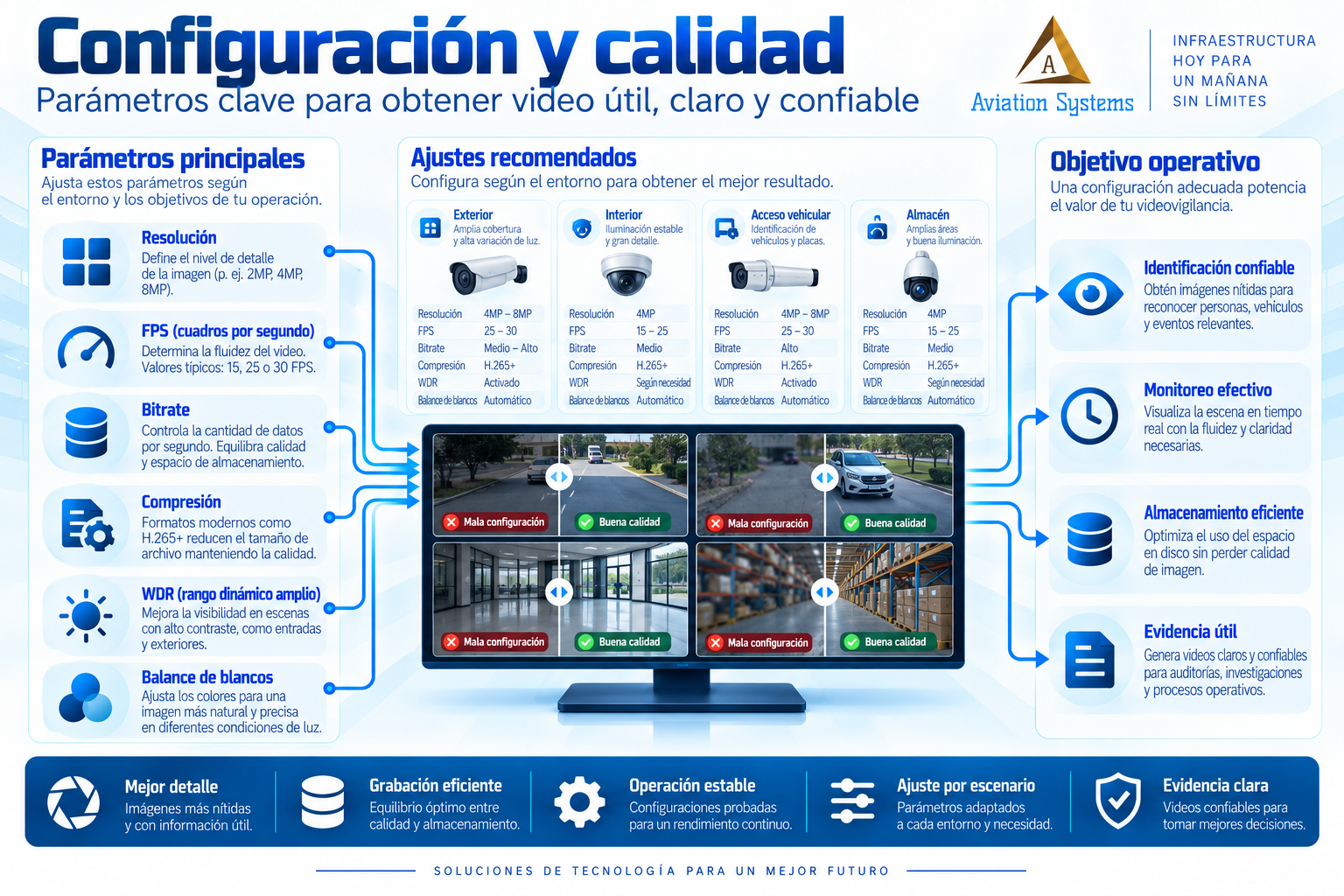 Configuración de calidad de imagen en cámaras IP