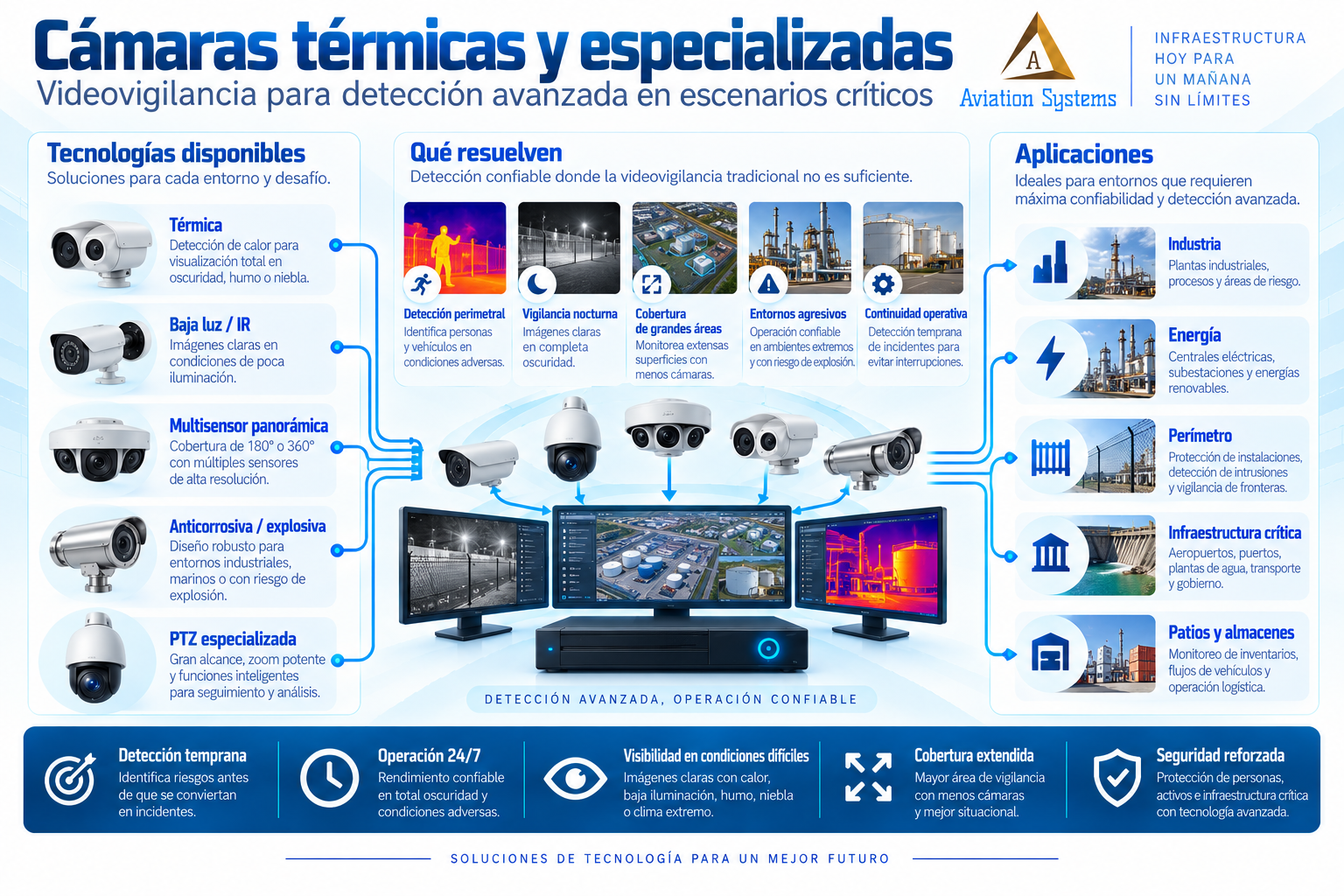Cámaras térmicas para detección perimetral y seguridad
