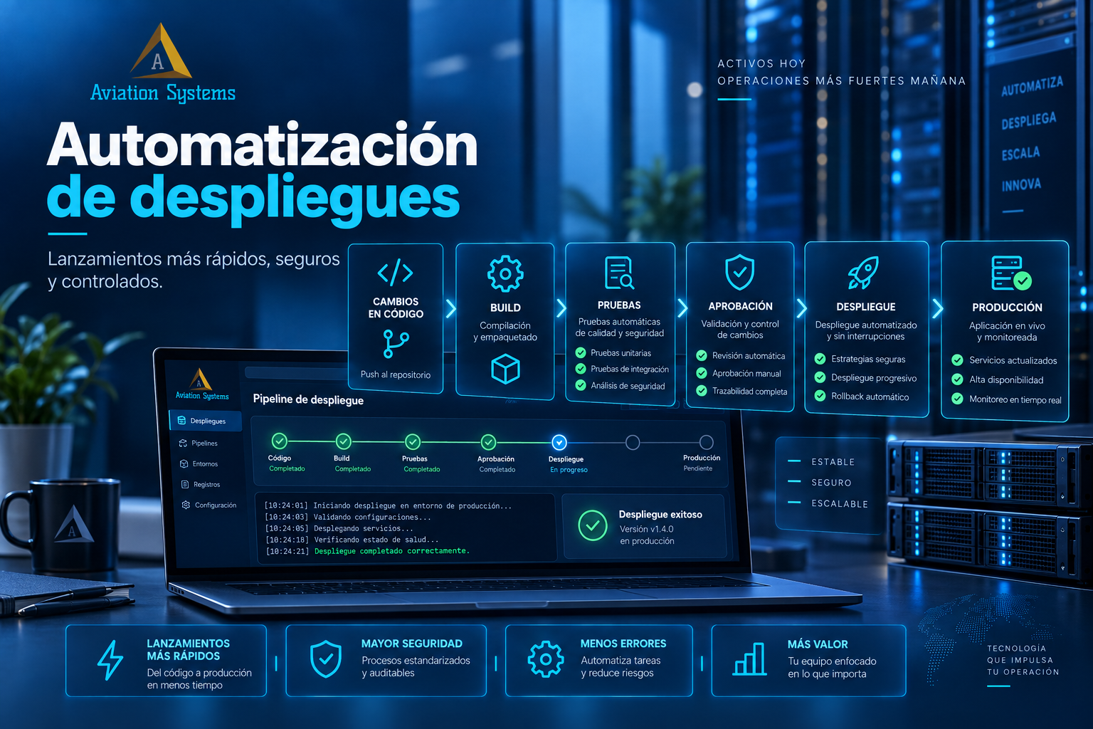 Orquestación de servicios y contenedores