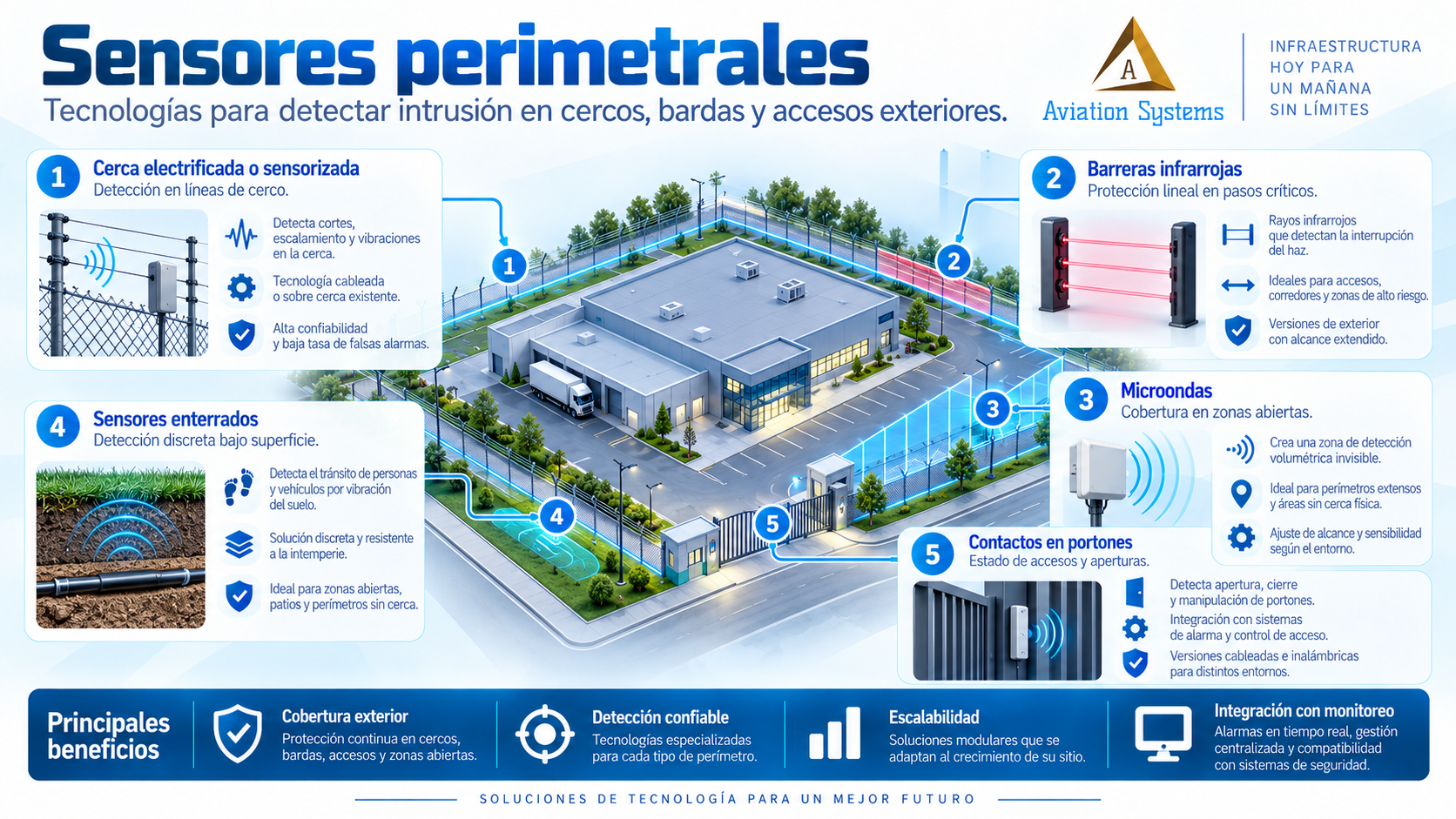 Sensores de intrusión y detección perimetral