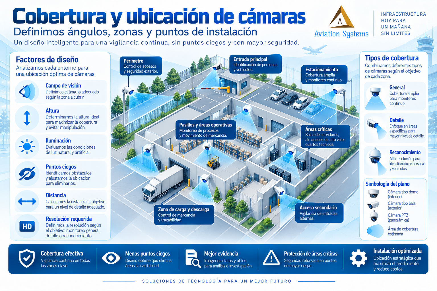 Diseño de cobertura y ubicación de cámaras