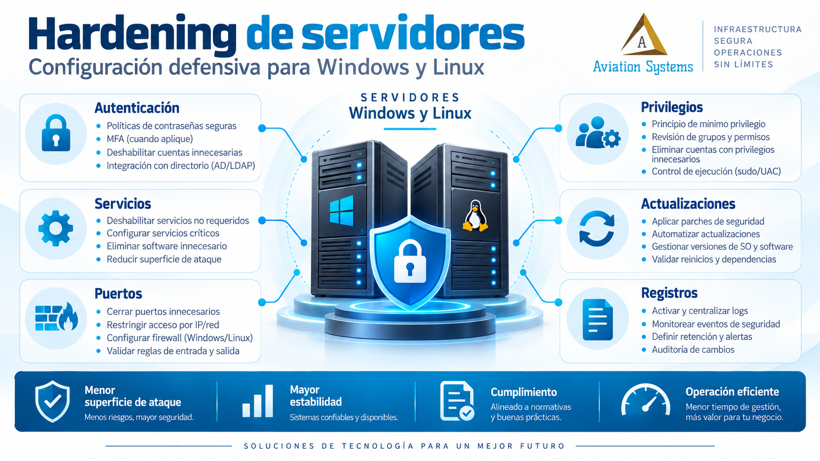 Hardening de servidores Windows y Linux