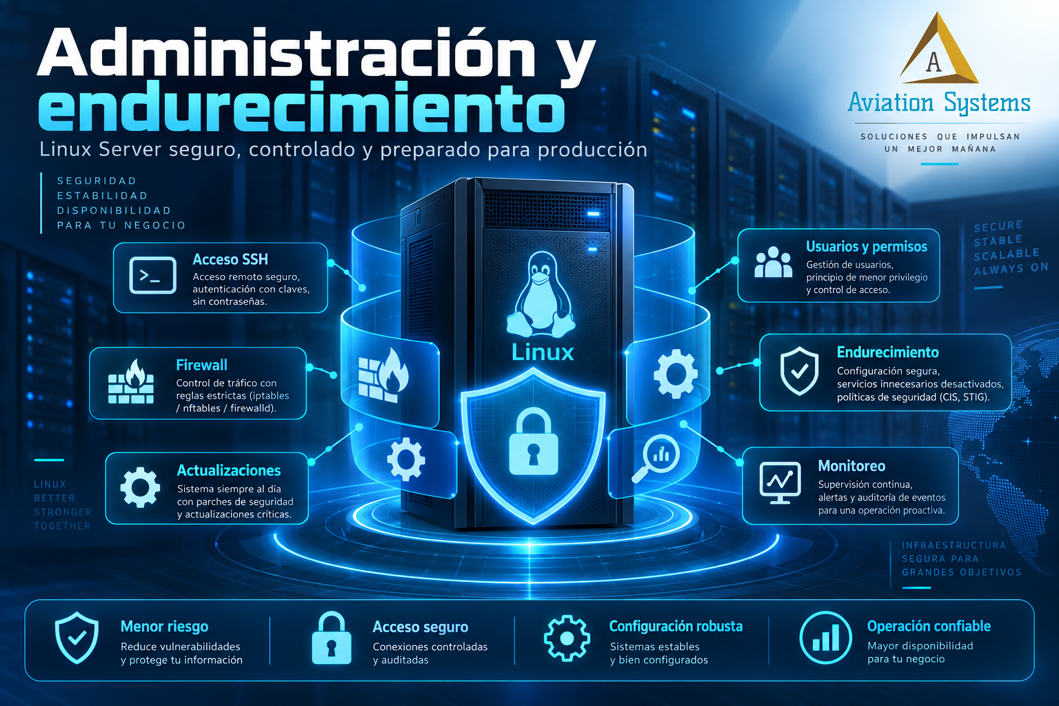 Administración y endurecimiento de Linux Server