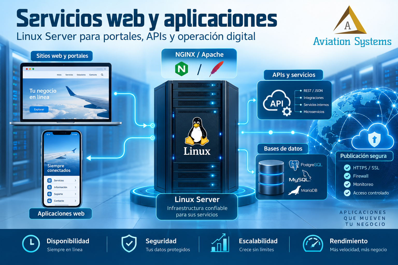 Servicios web sobre Linux Server