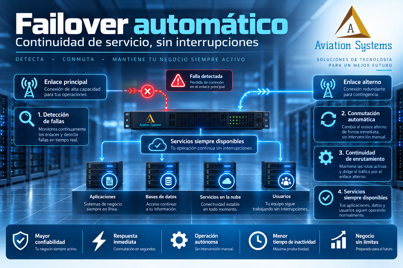 Failover de conectividad en redes empresariales