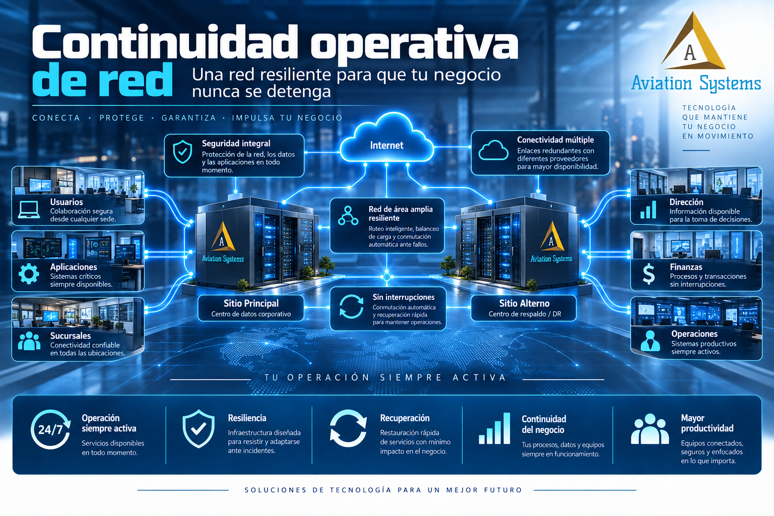 Continuidad operativa de infraestructura de red
