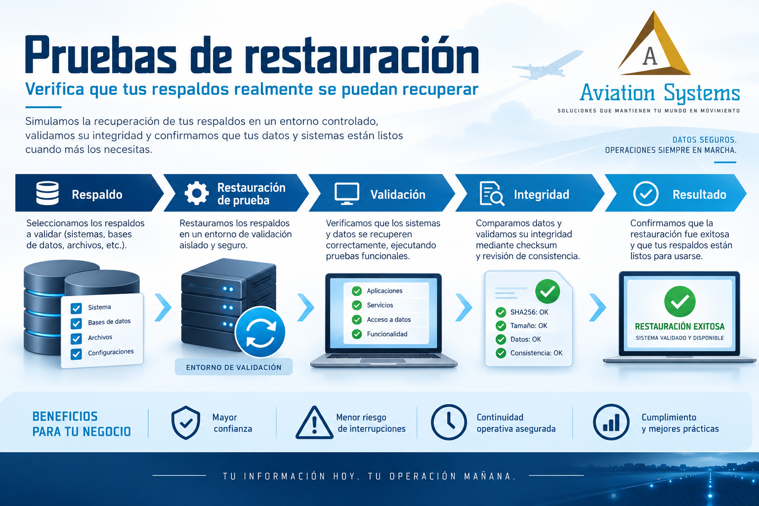 Pruebas de restauración de respaldos