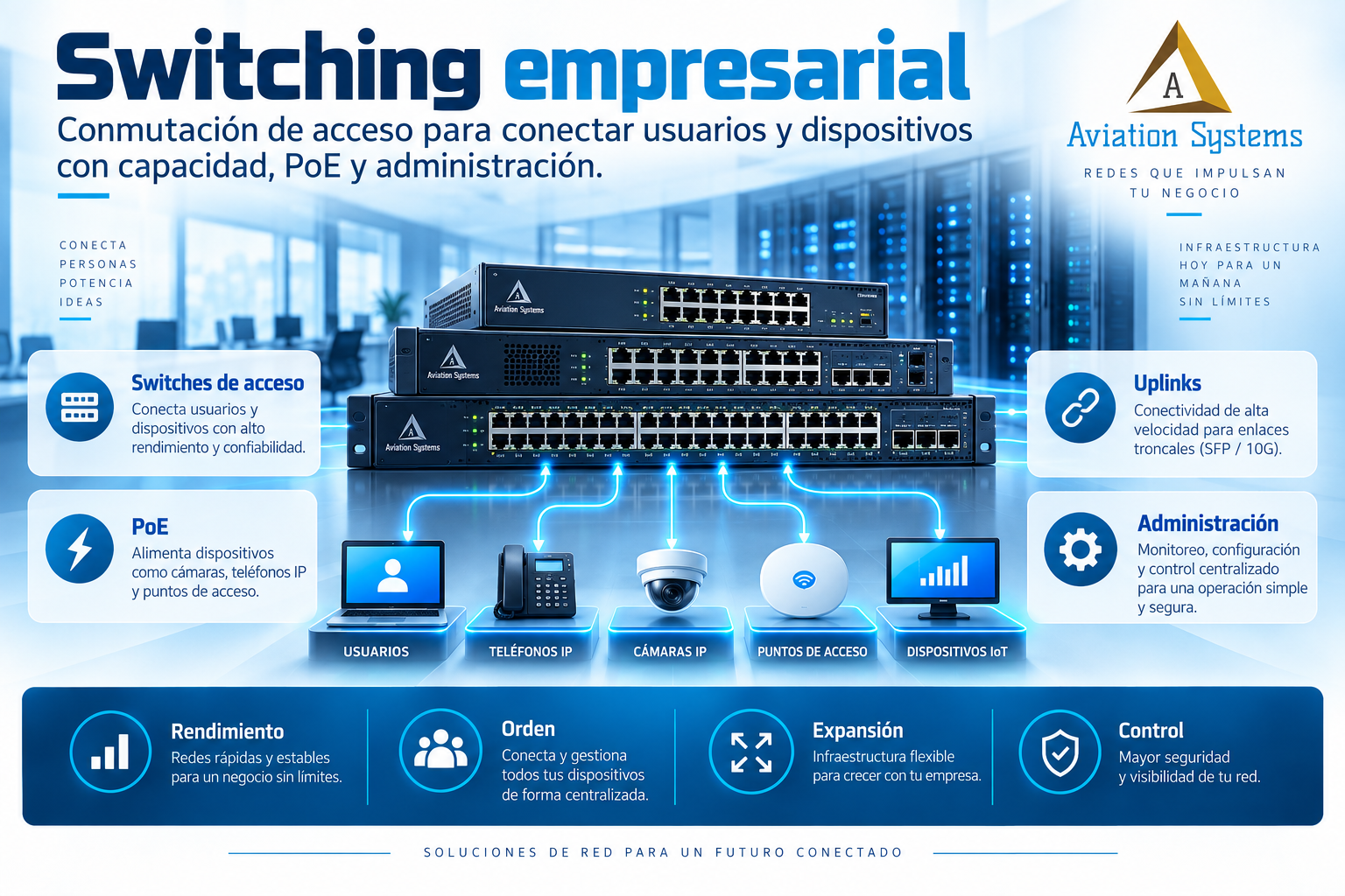 Switching empresarial para redes de datos