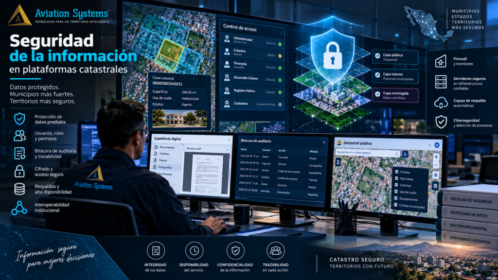 Seguridad de la información en plataformas catastrales